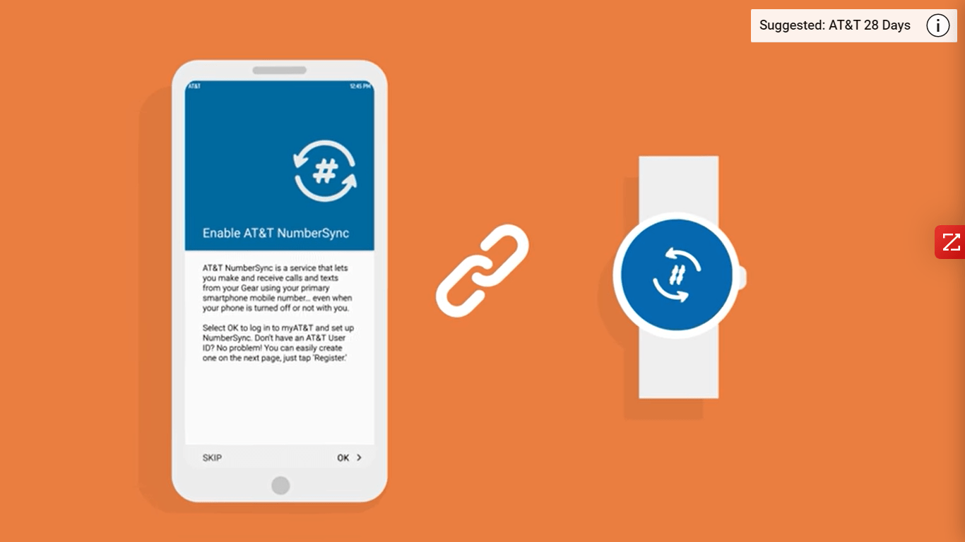 att wireless number sync