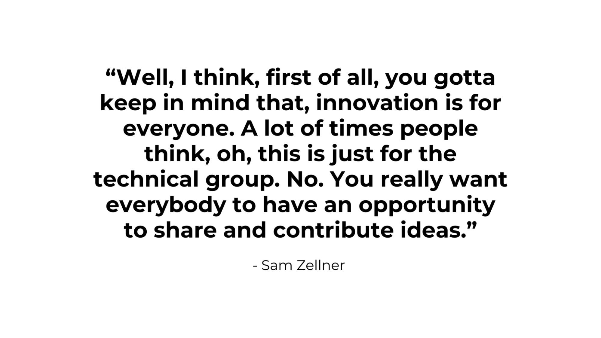 Make Innovation Inclusive