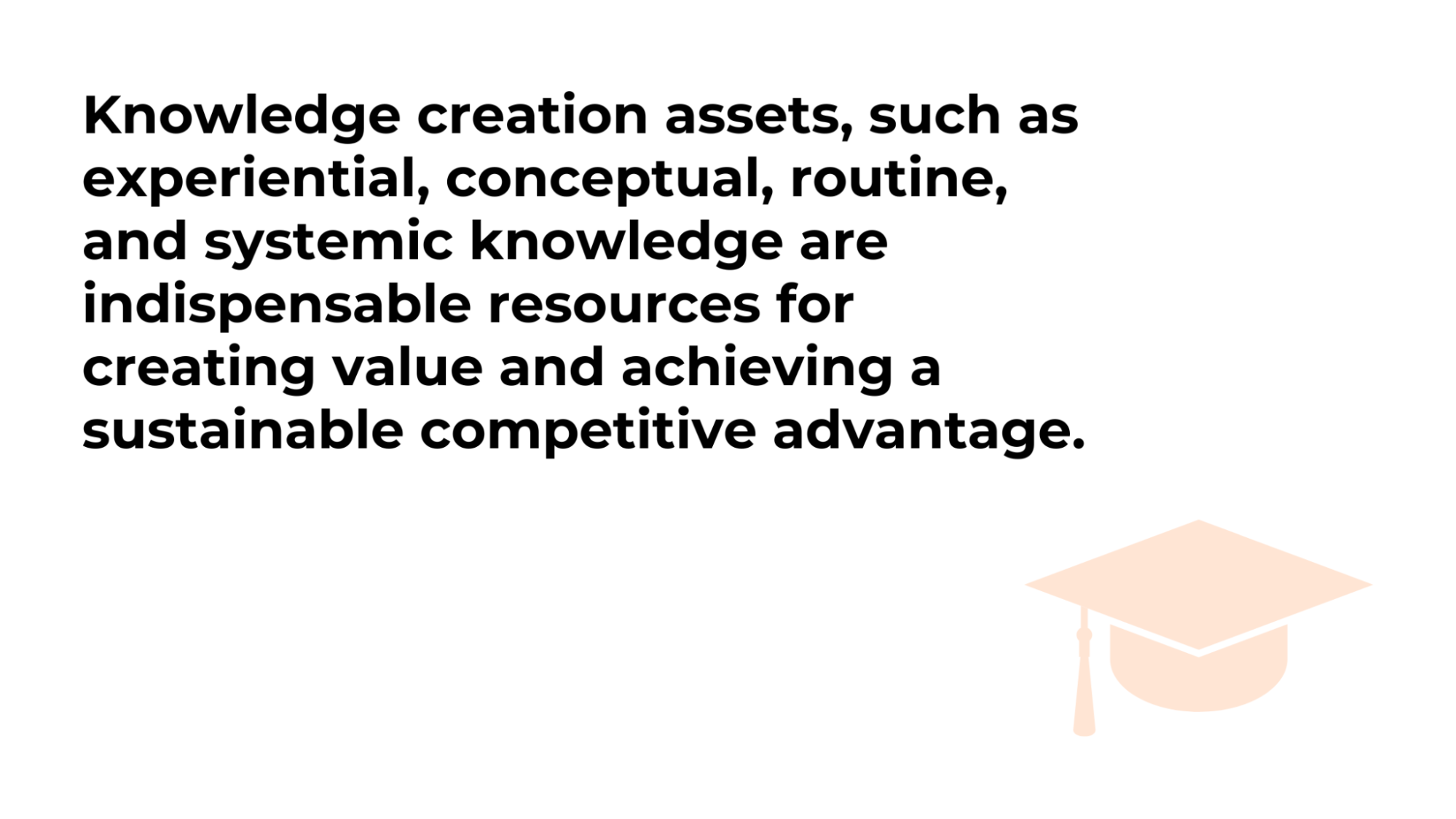 Knowledge creation assets